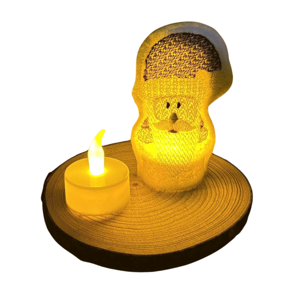 ITH-Stickdatei LED-Cover Nikolaus / Weihnachtsmann für 10 x 10 cm Stickrahmen